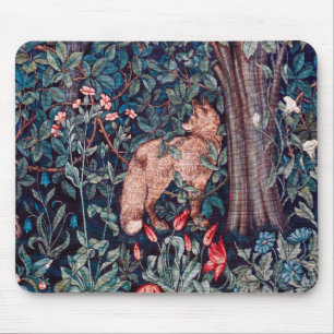 Alfombrilla De Ratón Fox en el bosque, William Morris