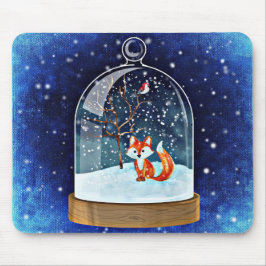 Alfombrilla De Ratón Fox en el Globe Mousepad de Nieve