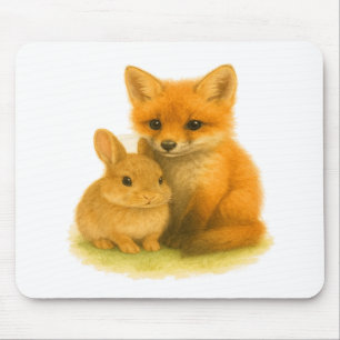 Alfombrilla De Ratón Fox Kit y Bunny Buddies