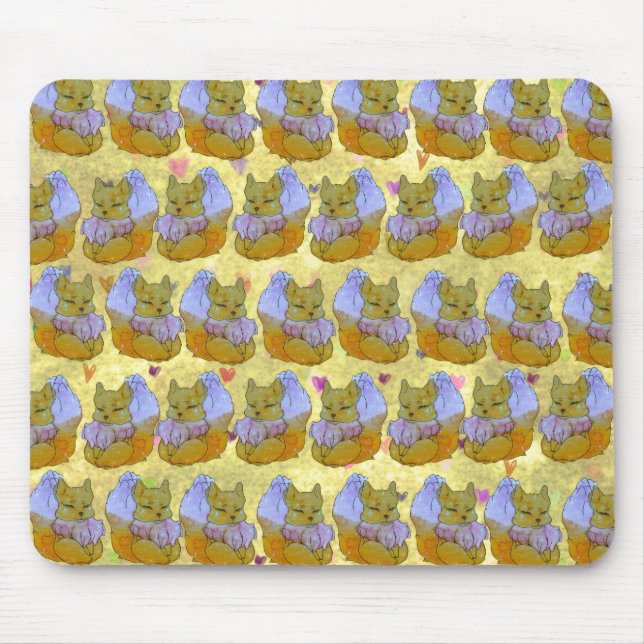 Alfombrilla De Ratón Fox named Dice (Frente)