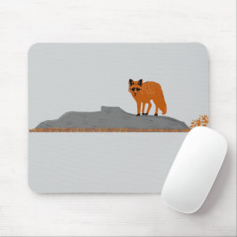 Alfombrilla De Ratón 🦊 Fox on the Rock Mouse Pad