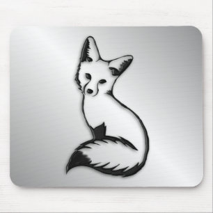 Alfombrilla De Ratón Fox plateado