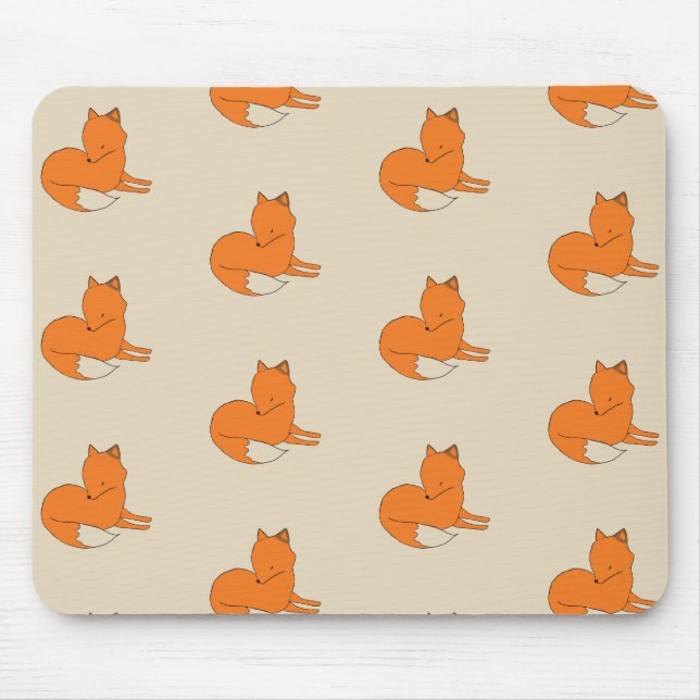Alfombrilla De Ratón Fox que dibuja Mousepad (Frente)