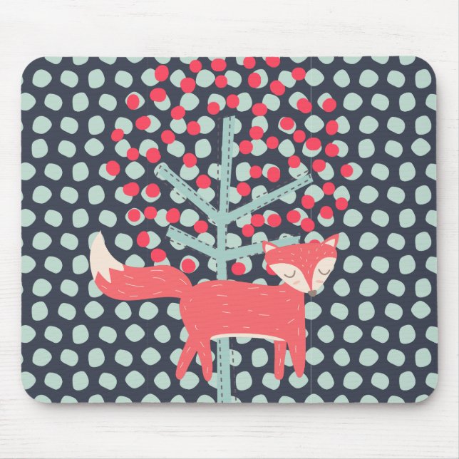 Alfombrilla De Ratón Fox retro (Frente)