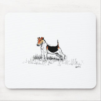 Alfombrilla De Ratón Fox Terrier de pie orgulloso