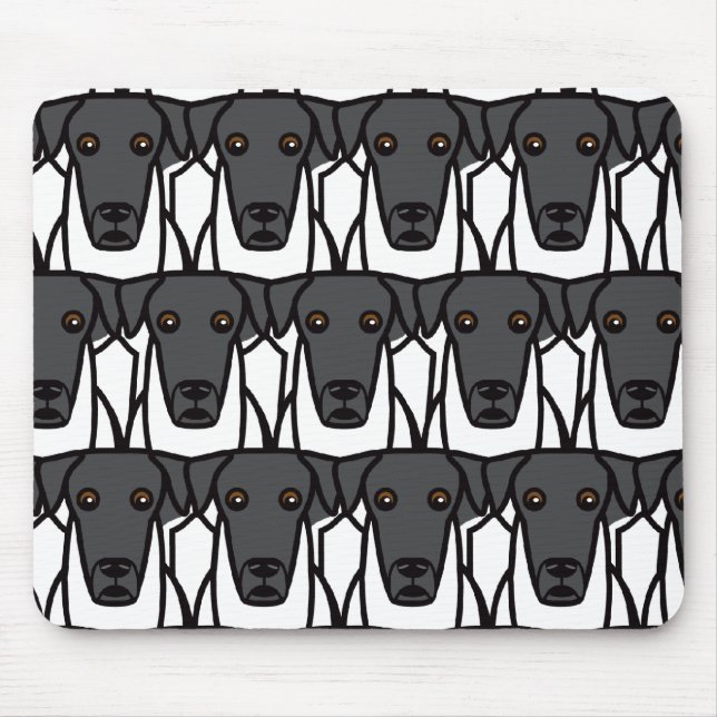 Alfombrilla De Ratón Fox terrier lisos (Frente)