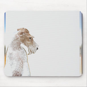 Alfombrilla De Ratón Fox terrier Mousepad del alambre