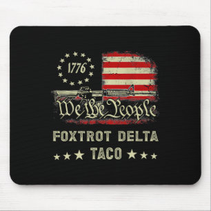 Alfombrilla De Ratón Foxtrot Delta Taco resiste 8647 Vamos Taco Men W