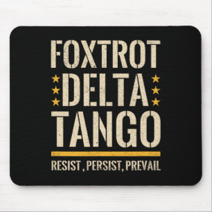 Alfombrilla De Ratón Foxtrots Deltas Tangos resisten el parque Camoufla