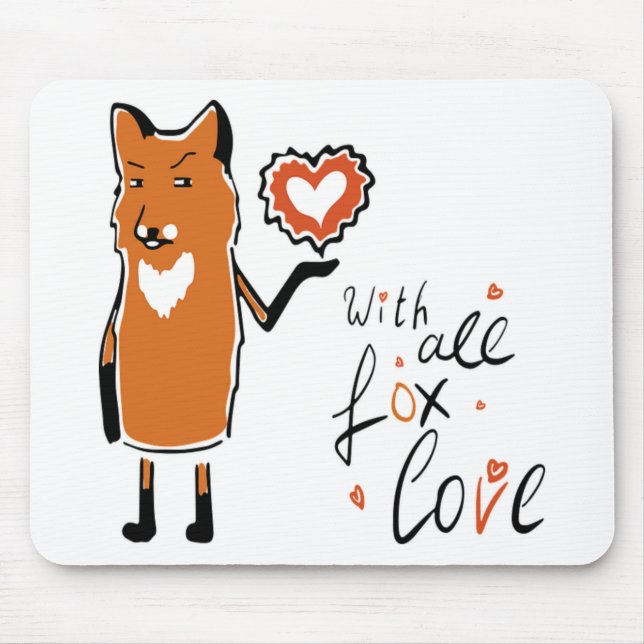 Alfombrilla De Ratón Foxy Love (Frente)