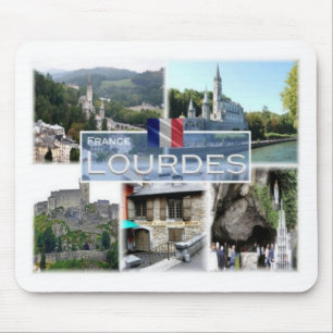 Alfombrilla De Ratón FR Francia - Lourdes - Basí lica de Rosá rio -