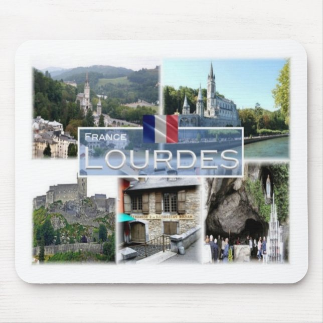 Alfombrilla De Ratón FR Francia - Lourdes - Basí lica de Rosá rio - (Frente)