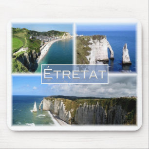 Alfombrilla De Ratón FR Francia - Normandía - Etretat - Los acantilado