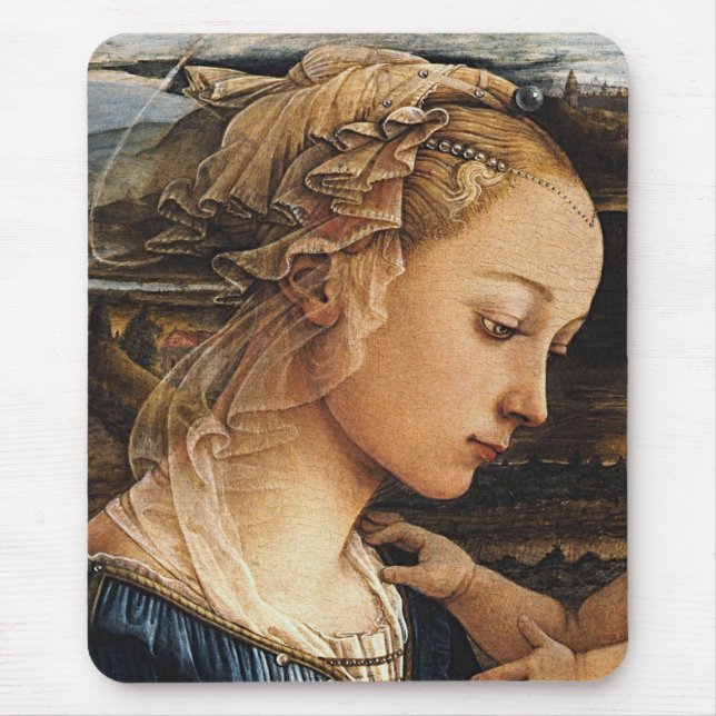 Alfombrilla De Ratón Fra Filippo Lippi, Madonna (Frente)