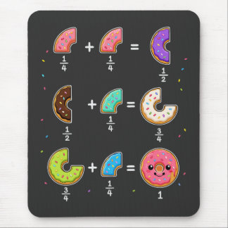 Alfombrilla De Ratón Fracciones de Donut Humor de Aprendizaje de Matemá