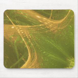 Alfombrilla De Ratón Fractal asimétrico Mousepad Green Yellow
