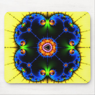 Alfombrilla De Ratón Fractal azul Mousepad del remolino