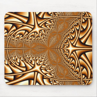 Alfombrilla De Ratón Fractal de bronce Mousepad