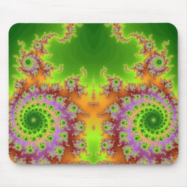Alfombrilla De Ratón Fractal de ojos verdes (Frente)