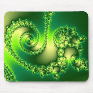Alfombrilla De Ratón Fractal del Día de San Patricio