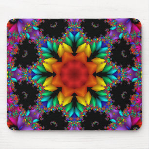 Alfombrilla De Ratón Fractal floral
