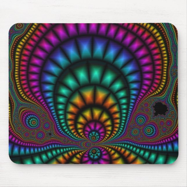 Alfombrilla De Ratón Fractal Funhouse Mousepad (Frente)