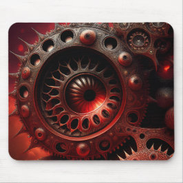 Alfombrilla De Ratón Fractal Mandelbrot Steampunk de Bronce