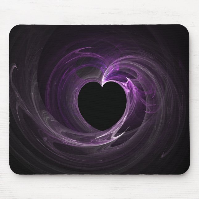 Alfombrilla De Ratón Fractal Mousepad de Purple Heart (Frente)
