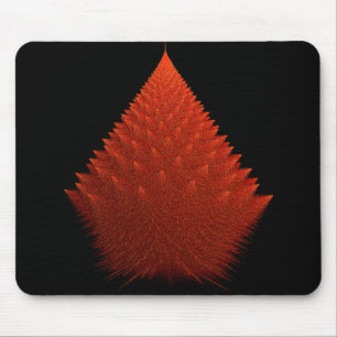 Alfombrilla De Ratón Fractal Spiky Red "Tree" con Spikes