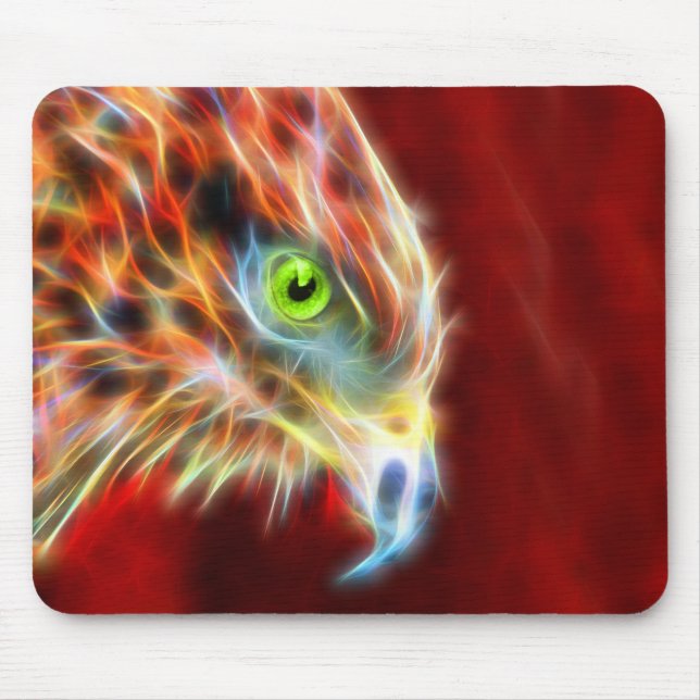 Alfombrilla De Ratón Fractal subido Phoenix Eagle Mousepad (Frente)