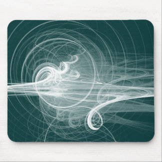 Alfombrilla De Ratón Fractal Swirl III - Verde oscuro