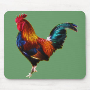 Alfombrilla De Ratón Fractalius Leghorn Rooster