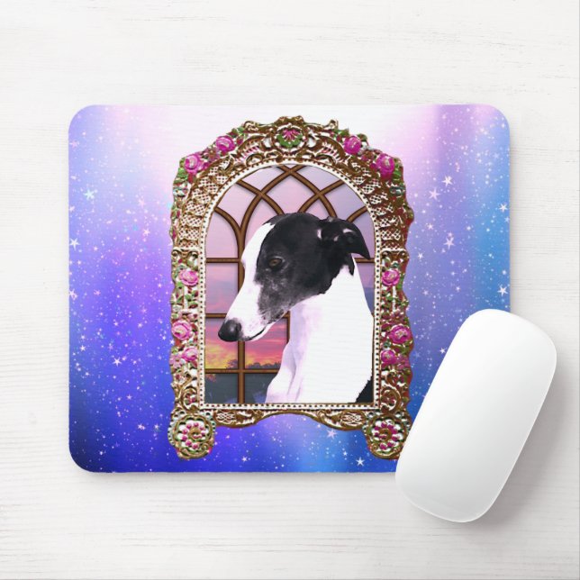 Alfombrilla De Ratón Framed Whippet (Con ratón)