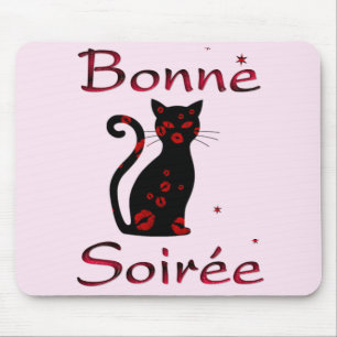 Alfombrilla De Ratón Francés: Almohadilla de ratón Bonne Soiree