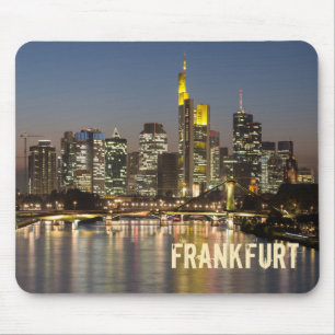 Alfombrilla De Ratón Fráncfort Skyline Alemania Regalo de cosecha