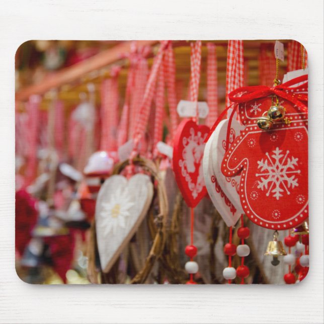 Alfombrilla De Ratón Francia, Alsacia, Colmar. Mercado de navidades (Frente)