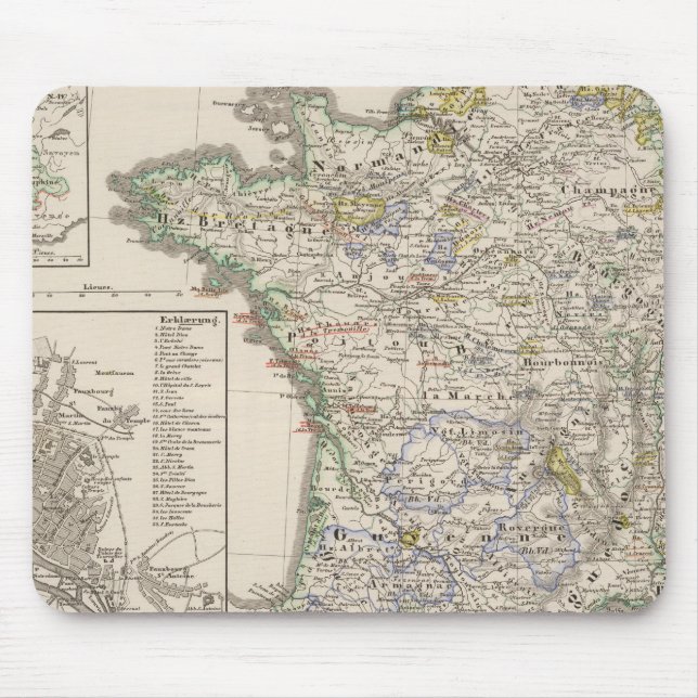 Alfombrilla De Ratón Francia de 1461 a 1610 (Frente)