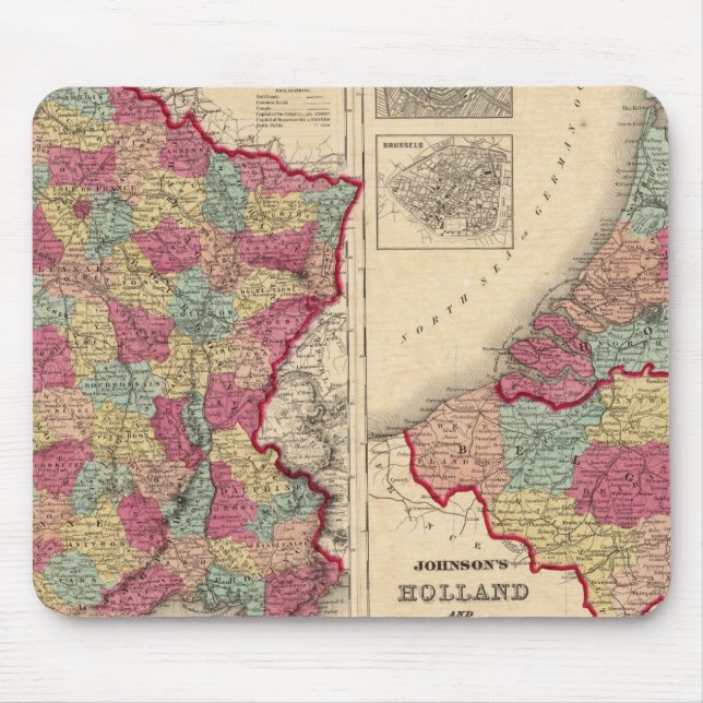 Alfombrilla De Ratón Francia Holanda y Bélgica (Frente)