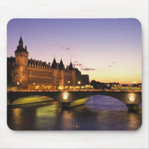 Alfombrilla De Ratón Francia, París, río Sena y Conciergerie en