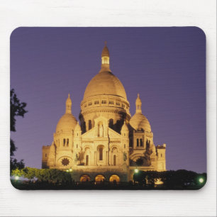 Alfombrilla De Ratón Francia, París, Sacré-Coeur al anochecer.