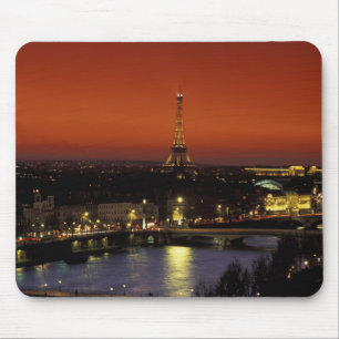 Alfombrilla De Ratón Francia, París Vista al atardecer de la Torre Eiff