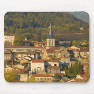 Alfombrilla De Ratón Francia, río Ródano, pueblo cerca de Vienne