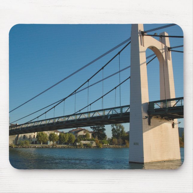 Alfombrilla De Ratón Francia, Ródano-Alpes, Condrieu, puente a través d (Frente)