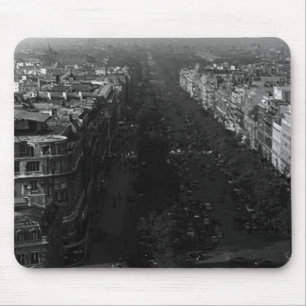 Alfombrilla De Ratón Francia vintage París avenida campos elíseos