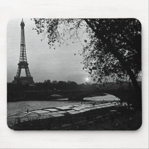 Alfombrilla De Ratón Francia vintage París torre Eiffel puesta de sol