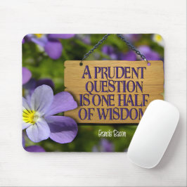 Alfombrilla De Ratón Francis Bacon Cita Inspiradora "Sabiduría"