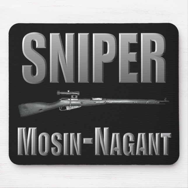 Alfombrilla De Ratón Francotirador Mosin-Nagant Mousepad (Frente)