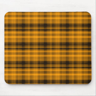 Alfombrilla De Ratón Franela anaranjada y negra Mousepad