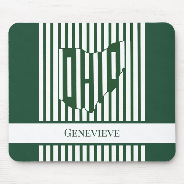 Alfombrilla De Ratón Frania Verde de Ohio (Frente)