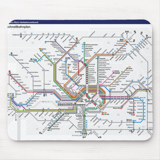 Alfombrilla De Ratón Frankfurt metro Mousepad (Frente)
